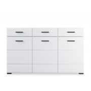 Комод Йорк Белый/белый глянец 3д. 3 ящ.