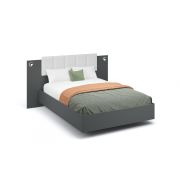 Кровать «Мишель» 140 без ламелей Антрацит