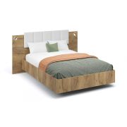 Кровать «Мишель» 140 без ламелей Крафт золотой