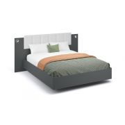 Кровать «Мишель» 160 без основания под матрас, Антрацит