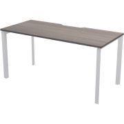 Стол на металлокаркасе Аргентум-МП НТМП.П-160 Лиственница/Белый