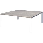 Стол переговорный на металлокаркасе Аргентум-МП НТМП.П-160.11 Лиственница/Белый