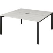 Бенч двойной на 2 рабочих места на металлокаркасе Аргентум-МП НТМП.П.Б2-140 Сосна винтер/Антрацит