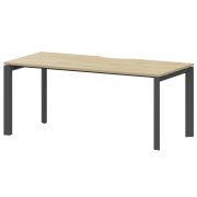 Стол на металлокаркасе Аргентум-МП НТМП.П-160 Баттл Рок/Антрацит