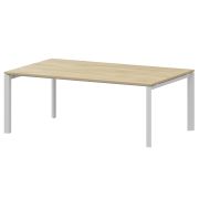 Стол переговорный на металлокаркасе Аргентум-МП НТМП.П.180.11 Баттл Рок/Белый