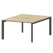 Бенч двойной на 2 рабочих места на металлокаркасе Аргентум-МП НТМП.П.Б2-120 Баттл Рок/Антрацит