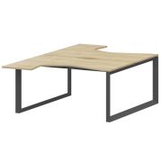 Бенч эргономичный на 2 рабочих места на металлокаркасе Аргентум-МП НТМП.О.Б2-040 Баттл Рок/Антрацит