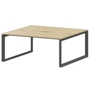 Бенч двойной на 2 рабочих места на металлокаркасе Аргентум-МП НТМП.О.Б2-160 Баттл Рок/Антрацит