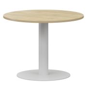 Стол переговорный Аргентум-МП НТМ-D090 Баттл Рок/Белый