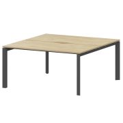 Бенч двойной на 2 рабочих места на металлокаркасе Аргентум-МП НТМП.П.Б2-140 Баттл Рок/Антрацит