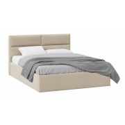 Кровать «Глосс» 160х200 с подъемным механизмом, велюр Мокко светлый